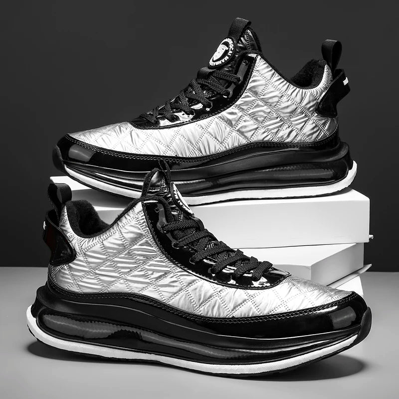 Unisex Walking Shoes Winter Warmth Comfortable Leather 2025 New Anti Slip Wear-resistant Fashion Casual Sneakers for Men