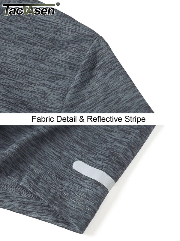 TACVASEN Elastic Moisture Wicking Summer T-shirts Women's Casual T-shirts Crew Neck Workout Running Shirts Sports Tee Gym Tops