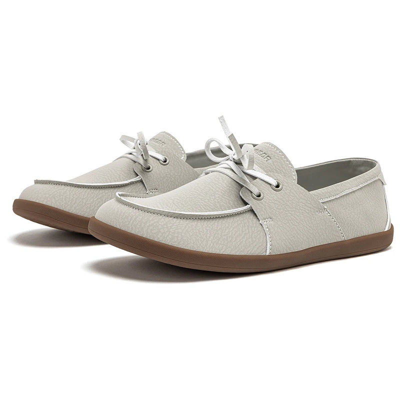 HOBIBEAR Women Wide Toe Loafers Barefoot Artificial Leather Slip on Shoes Lightweight Comfortable Flats Shoes