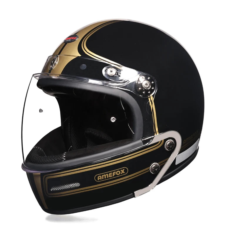 High quality retro motorcycle helmet, fully covered multifunctional combination helmet, coffee shop cruise motorcycle helmet