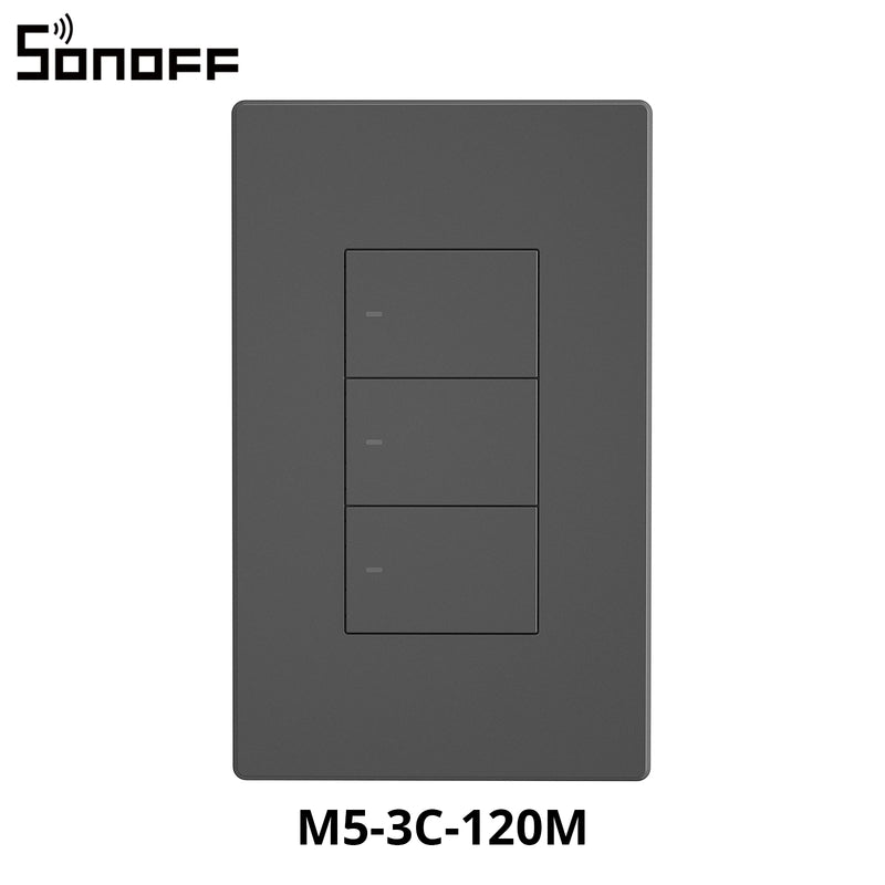 1/2/3Gang SONOFF M5-120 US Matter Smart WiFi Wall Switch Mechanical Local Button APP Voice Control via eWeLink Alexa Google Home