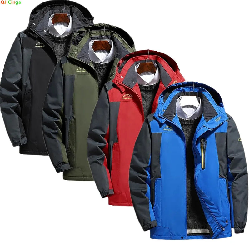 New Winter Lightweight Men's Windbreaker Sports Casual Coat, Blue Waterproof Jacket (this Jacket Has A Fleece-lined Version)