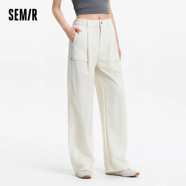 ខោ Semir សម្រាប់នារី រលុង ចង្កេះយឺត ស្ទីល Cargo ជើងធំទូលាយ ធម្មតា 2026 ម៉ូដសម្លៀកបំពាក់ប្រចាំថ្ងៃ សម្រាប់ដើរលេង