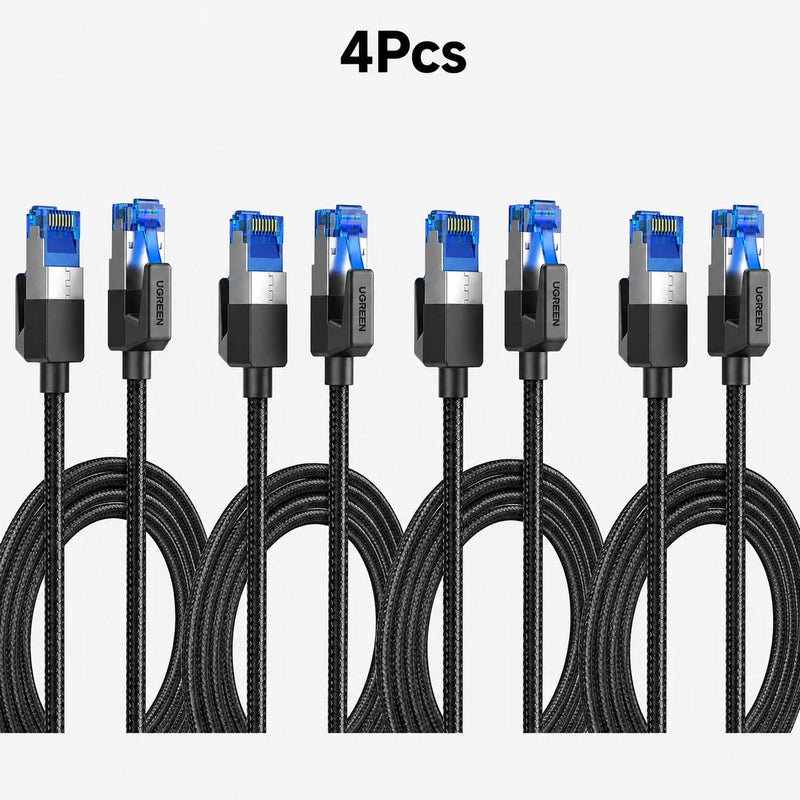 UGREEN Ethernet Cable CAT8 40Gbps Cotton Braided PVC Network Lan Cord for PC Modem Laptop PS 5/4 Router RJ45 Cable Ethernet