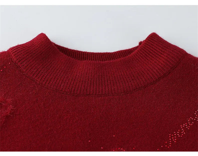 Pulls Femmes New Sweaters & Jumpers Hot Velvet Autumn Winter Woman Clothing Fleece Warm Knitwear Long Sleeve Tops Female M-3XL