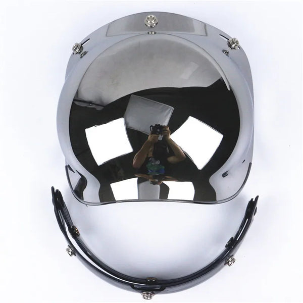 12 Colors Vintage Durable Windshield Motorcycle Lens Bubble Visors Wind Shield Helmet Visor Retro Windscreen