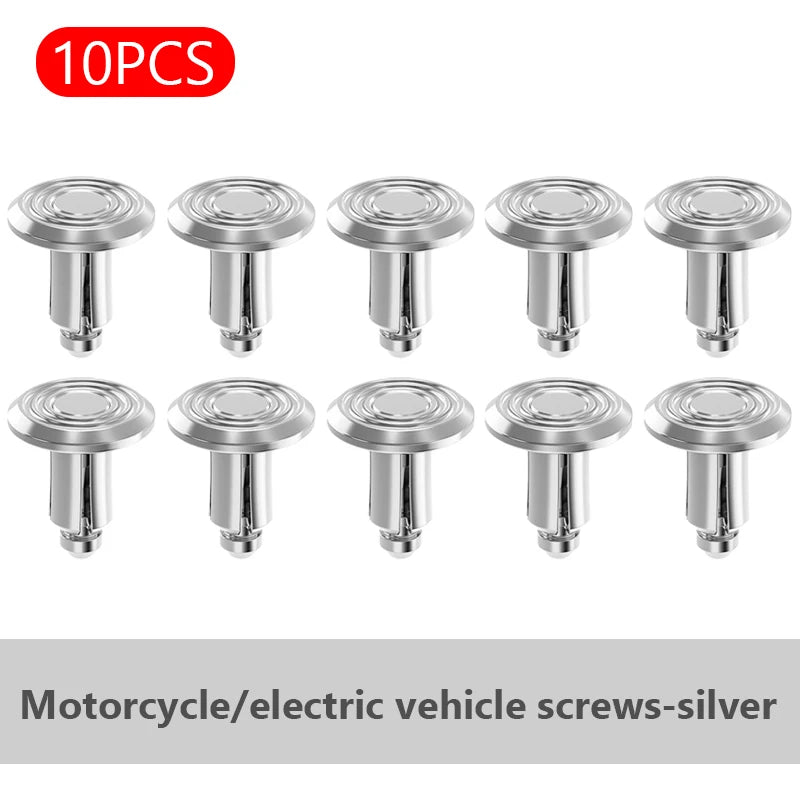 SEAMETAL 5/10PCS 6mm Motorcycle Expansion Buckle Aluminum Alloy Electric Vehicle Screw Nuts for Replacing Shell Buckle Accessory