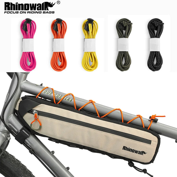 ខ្សែយឺត Rhinowalk សម្រាប់កាបូបកង់ ខ្សែទំហំ 3mm សម្រាប់កាបូបដាក់ឥវ៉ាន់ម៉ូតូ រ៉ាក់ដាក់ឥវ៉ាន់ ខ្សែជួសជុល