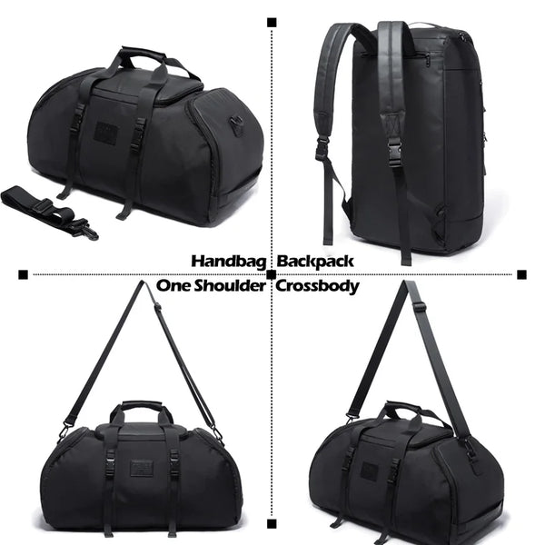 BANGE Multi Sports Gym Bag Travel Duffel Bag with Shoe Compartment for Men Women 40L Lightweight Foldable Duffel Bag Workout Bag