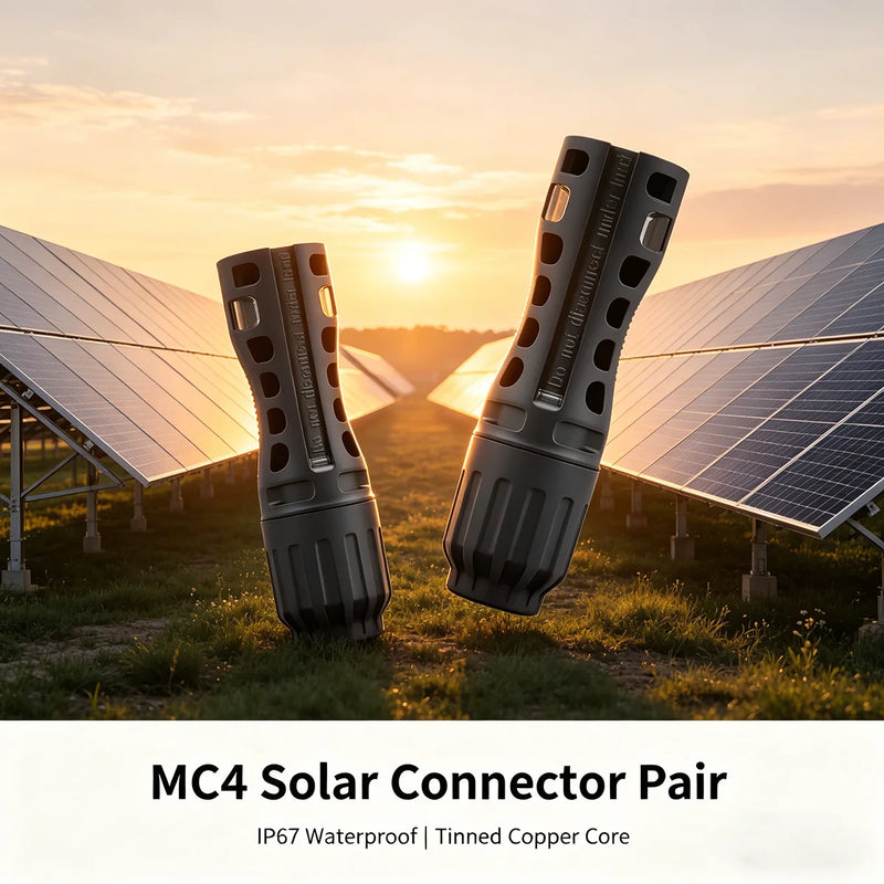 TOMZN 2 Sets of PV Solar Connectors 1000V/1500V 32A45A Panel Branch for Photovoltaic WireBoard Terminal Box Inverter IP67 10-Lot