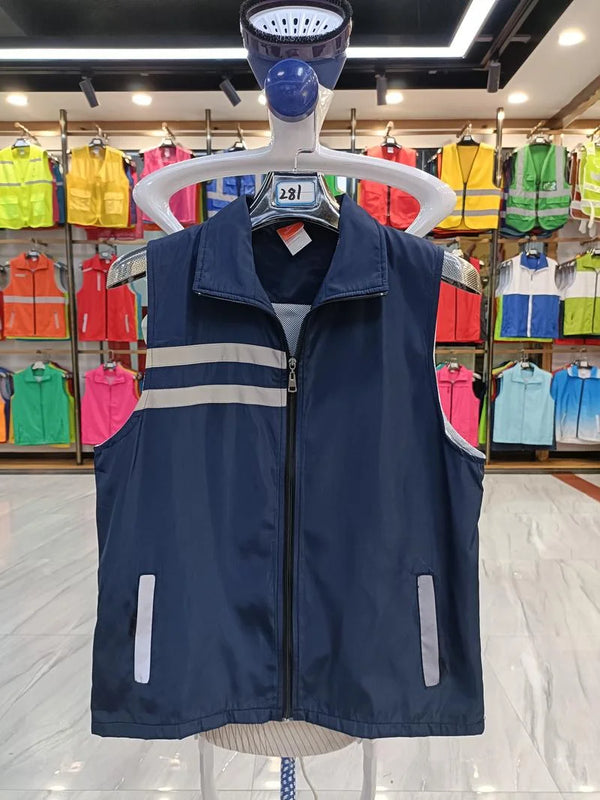 Vest customization Breathable supermarket work clothes volunteer  group activities advertising vest printed LOGO 7 colors