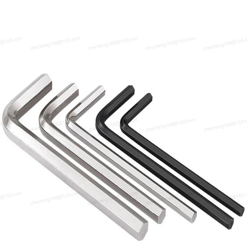 1~10Pcs Hex Wrench 0.9/1.27/1.5/2/2.5/3/4/5/6/8mm Silver/Black Mini L Shaped Hexagon Allen Key Set Bicycle L Handle Wrench