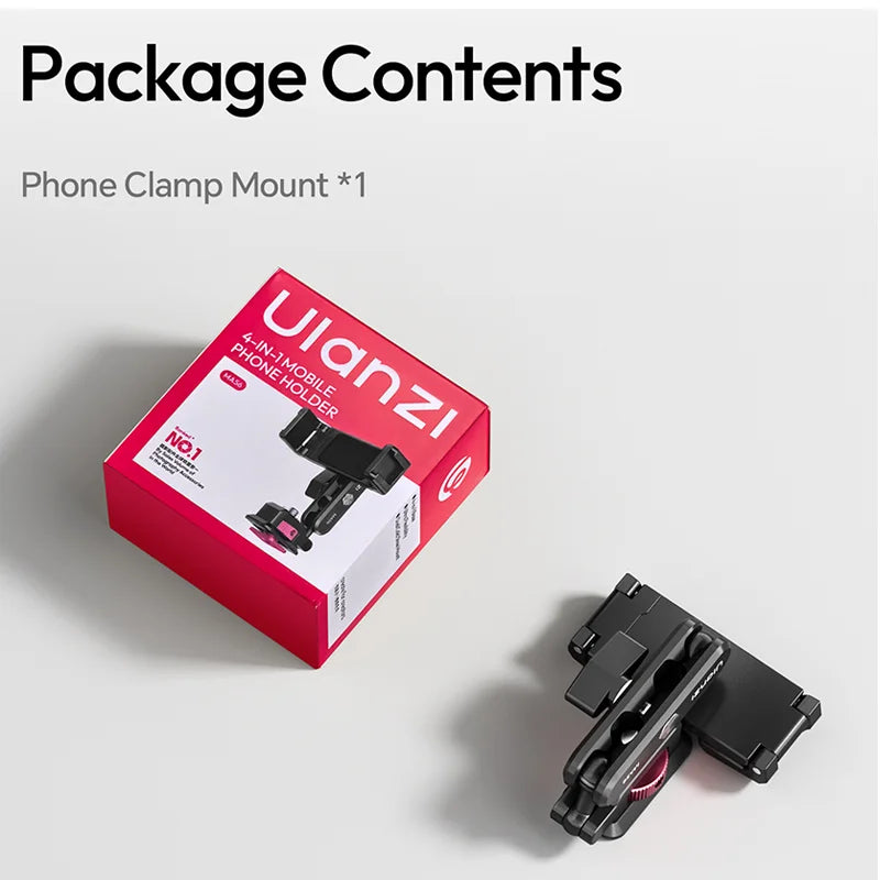 Ulanzi MA56 ម៉ាញេទិក 4-in-1 MagLock ជើងទ្រទូរស័ព្ទលើកាមេរ៉ា សម្រាប់ Iphone 17 Android Dual 360° Rotation 1/4" Cold Shoe