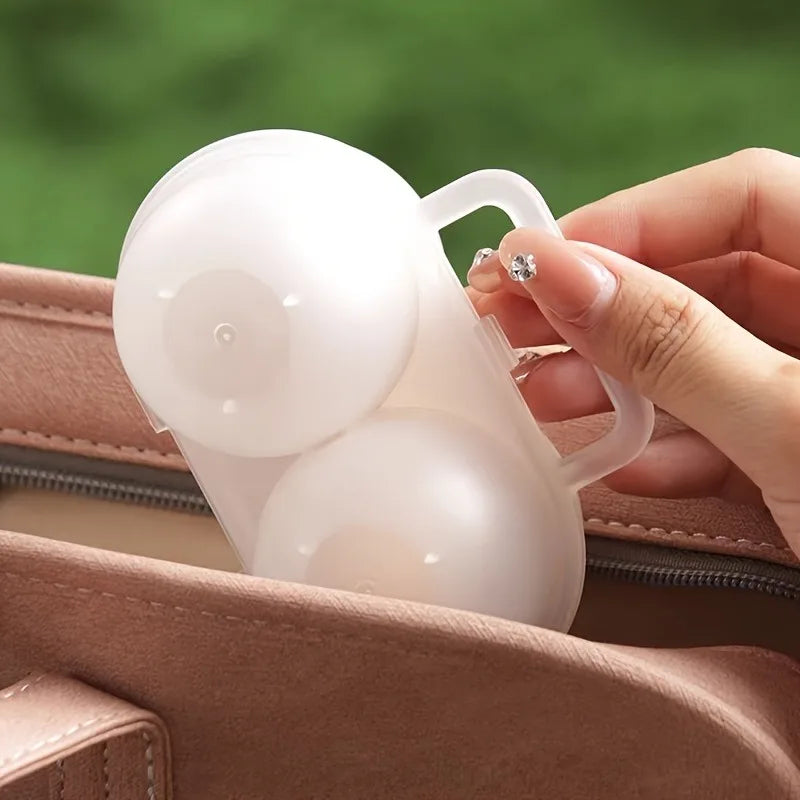 1/2pcs Outdoor Portable Shockproof Egg Box. Anti drop egg storage box, portable egg box.refrigerator storage box. storage box
