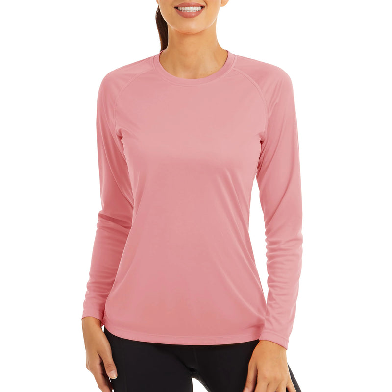 TACVASEN UPF 50+ Sun/Skin Protection Quick Dry T-Shirts Womens Long Sleeve Outdoor Performance Tee Shirts Summer Casual Tops