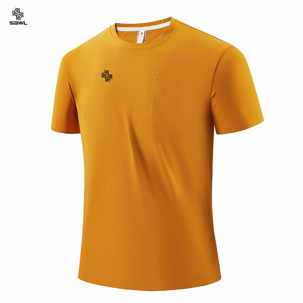 SBWL High Quality Man Outdoor Hiking Mountaineering Tees Running Weight Loss Fitness Sports Quick Drying T-Shirt Breathable Tops