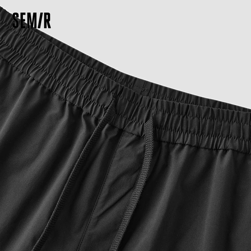 Semir Men Pants Crinkled 2026 Outdoor Workwear Parachute Solid Straight Urban Casual Everyday Style Soft Comfortable Daily Wear