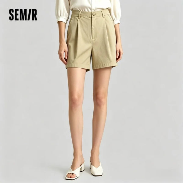 ខោខ្លីនារី Semir ឆ្នាំ ២០២៦ ចង្កេះយឺតពាក់កណ្តាល រលុង ស្លីម សម ងាយស្រួលប្រើ ម៉ូដធម្មតា