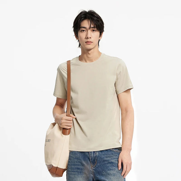 អាវយឺតក O សម្រាប់បុរស Semir រដូវក្តៅ 2026 អាវធម្មតា ត្រជាក់ មានអារម្មណ៍រឹងមាំ សម្រាប់ពាក់ប្រកបដោយផាសុកភាព