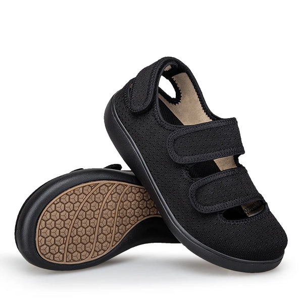 Men's Wide Toe Sandals Diabetic Shoes Hook & Loop Designs Lightweight Breathable for Swollen Feet with Arch Support Sandals