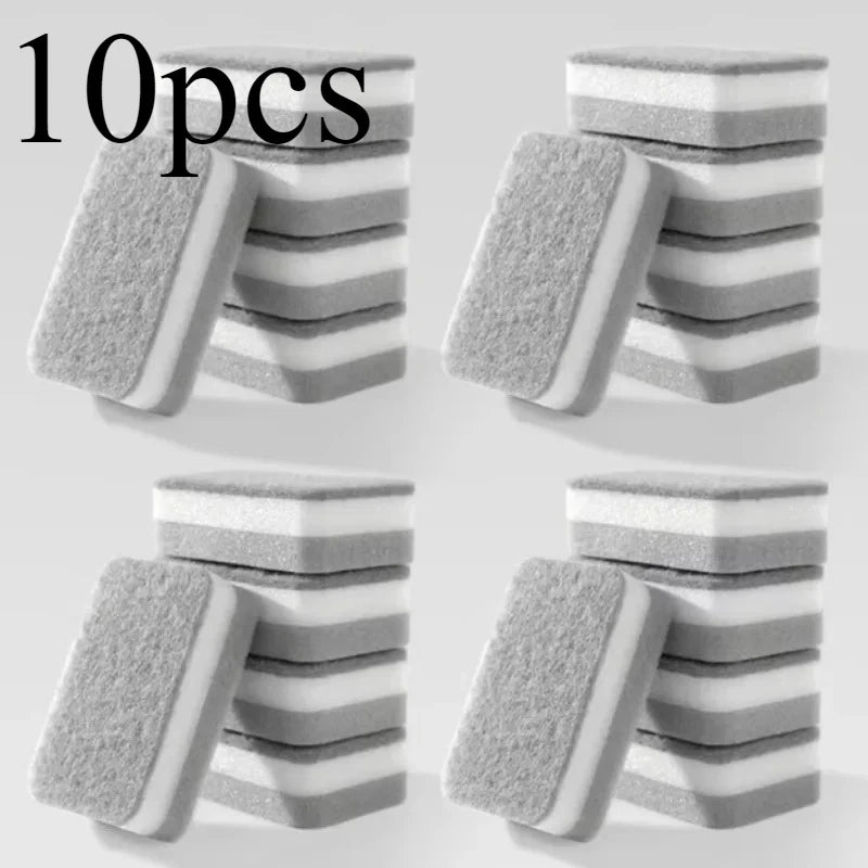 5/10/20 piece double-sided cleaning sponge; pot cleaning and maintenance washing sponge; household grinding pad tool set sponge
