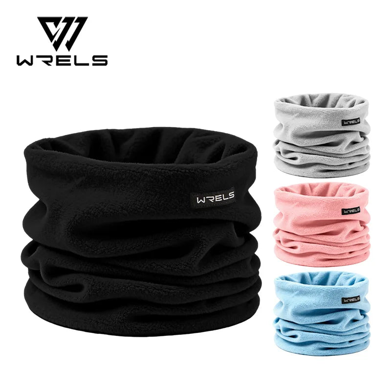 WRELS Winter Fleece Neck Gaiter Warmer Thick Windproof Face Cover Scarf for Cold Weather Outdoor Sports