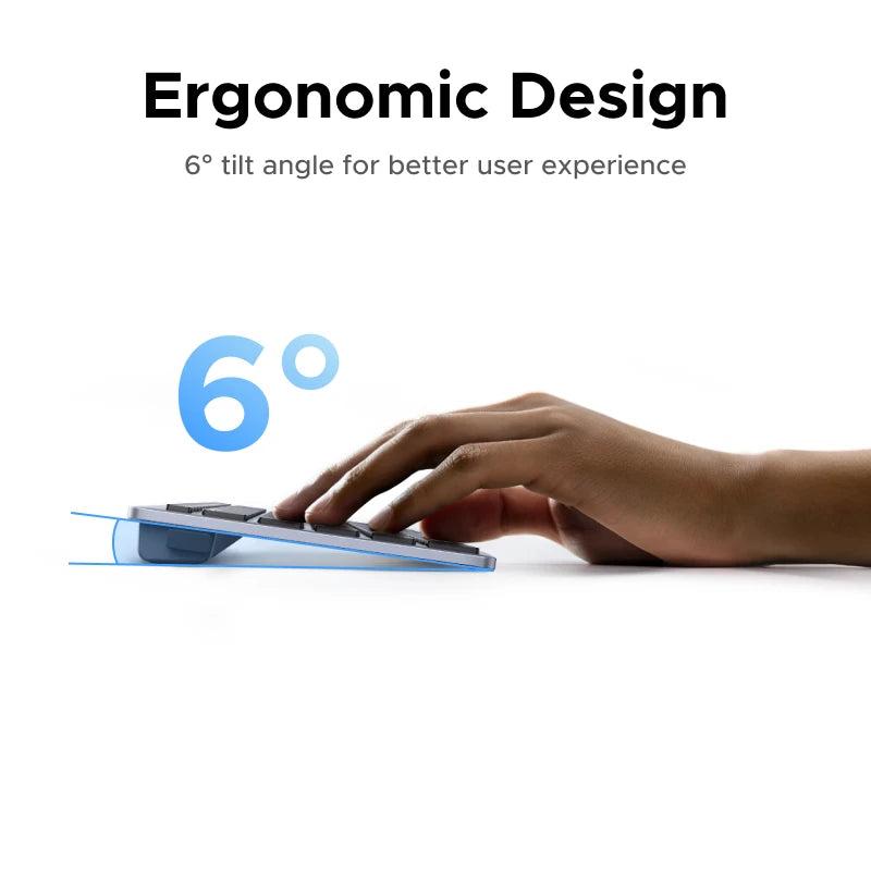 UGREEN Wireless Keyboard 99 Keys Bluetooth 2.4G Dual Mode USB-C Rechargeable 500mAh Scissor Structure Ergonomic for Laptop PC