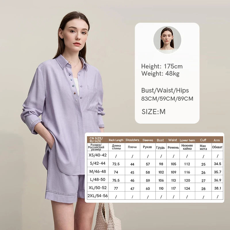 ខោ AMII ស្ត្រី 2026 រដូវស្លឹកឈើជ្រុះថ្មី អាវរលុង ខោខ្លីធម្មតា ខោជើងធំសម្រាប់ស្ត្រី 12641014