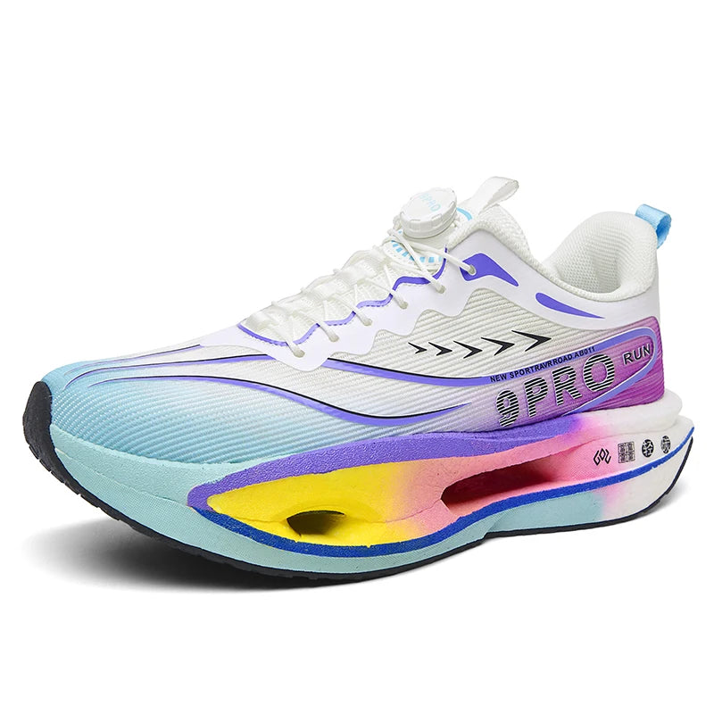 Mens Running Shoes Autumn New Rotating Buckle Breathable Mesh Fashion Sneakers Outdoor Sports Tennis Shoes for Men