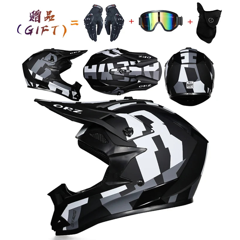 Motorcycle helmet motorcross off-road helmets ATV Dirtbike downhill racing helmet DOT capacete Bicycle DH speed reduction