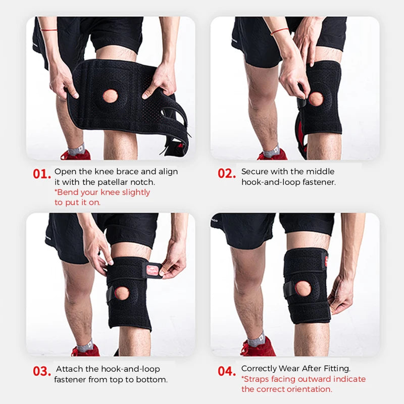 Naturehike 1PCS Knee Support Men Women Knee Injury Recovery Support Patella Stabilizer Support for Hiking Running Climbing