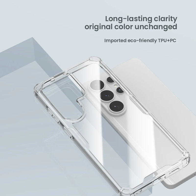 NILLKIN For Samsung Galaxy S26 Ultra Case Nature Pro TPU Hybrid Classic Transparent Back Cover For Samsung S26/S26 Plus Cases