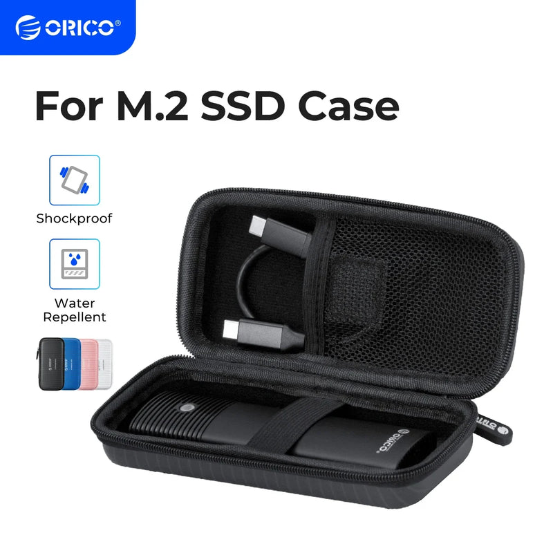 ORICO M.2 Hard Disk EVA Portable HDD Storage Protection Bag for External M.2 Hard Drive/Earphone/Data Line HDD Case
