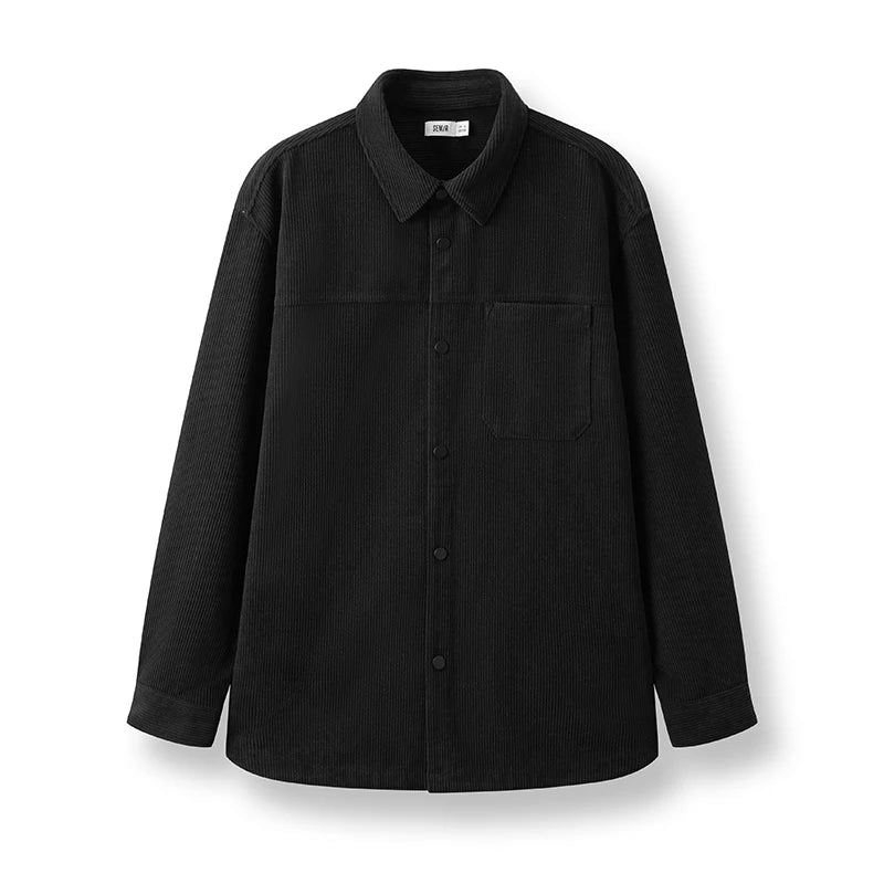 អាវបុរស Semir ក្រណាត់ Corduroy លំនាំ Plaid ដៃវែងឆ្នាំ ២០២៦ រដូវរងាសមស្រួលស្លៀក រចនាប័ទ្មធម្មតា ស្លៀកពាក់ជាស្រទាប់ៗ មើលទៅប្រចាំថ្ងៃ