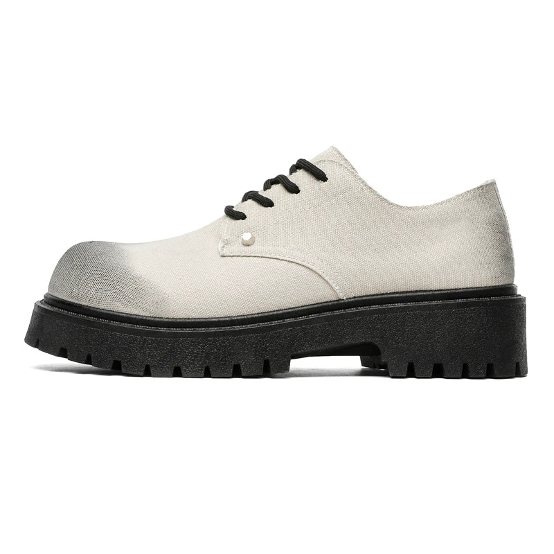 Men's shoes four seasons versatile casual non-slip wear-resistant comfort outdoor shoes youth fashion thick sole workwear shoes