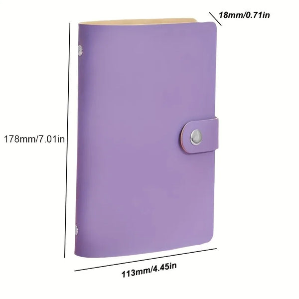 Minimalist Cash Organizer Wallet with Snap Closure, Multi-Color Double-Fold Design, for Women's Money Storage & Budgeting,wallet