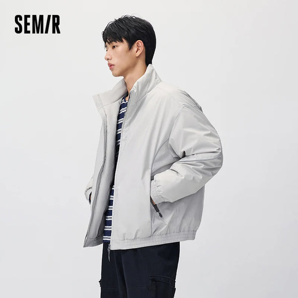 អាវក្រៅបុរស Semir សម្រាប់ប្រើប្រាស់ប្រចាំថ្ងៃរដូវរងាថ្មីឆ្នាំ ២០២៦ ស្ទីលទីក្រុងធម្មតាអាកាសធាតុត្រជាក់ ស្លៀកពាក់ជាស្រទាប់ៗជារៀងរាល់ថ្ងៃ
