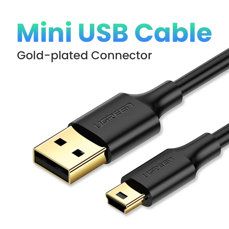 Ugreen Mini USB Cable Mini USB to USB Fast Data Charger Cable for MP3 MP4 Player Car DVR GPS Digital Camera HDD Mini USB