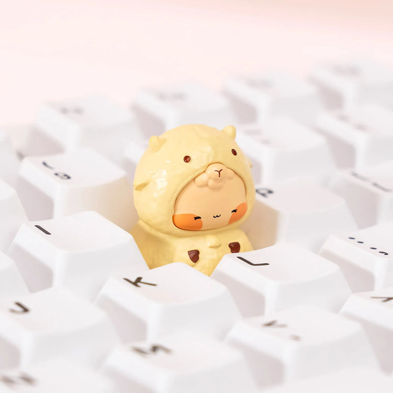 Akko Animal Artisan 3D Keycap & Switch Tester with Clicky Creamy Cyan Switch MX Mechanical Keyboard DIY Kawaii Desk Accessories