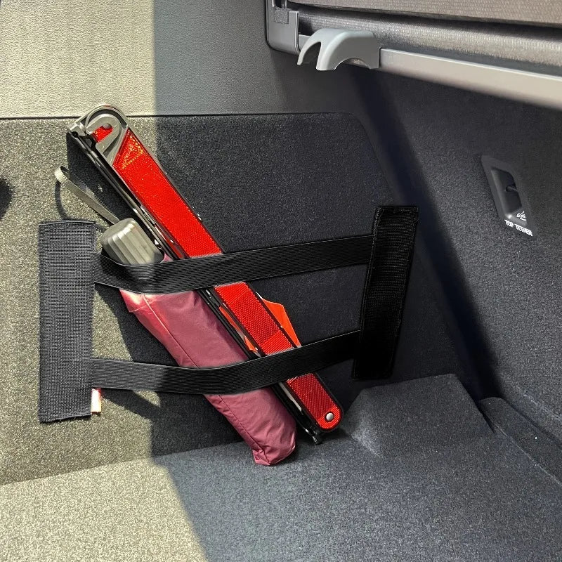 Car Trunk Straps for Securing Items,Organizing Storage with Binding Straps That Fit Most Vehicles,Easy to Install,Car Accessory.