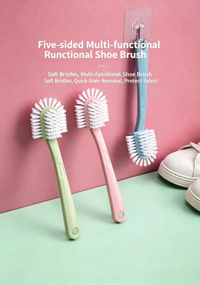 Five Sided Shoe Brush for Home Use, Not Harmful to Shoes, Hard Fur Shoes, Special Shoe Brush for Cleaning Shoes, Cleaning Board