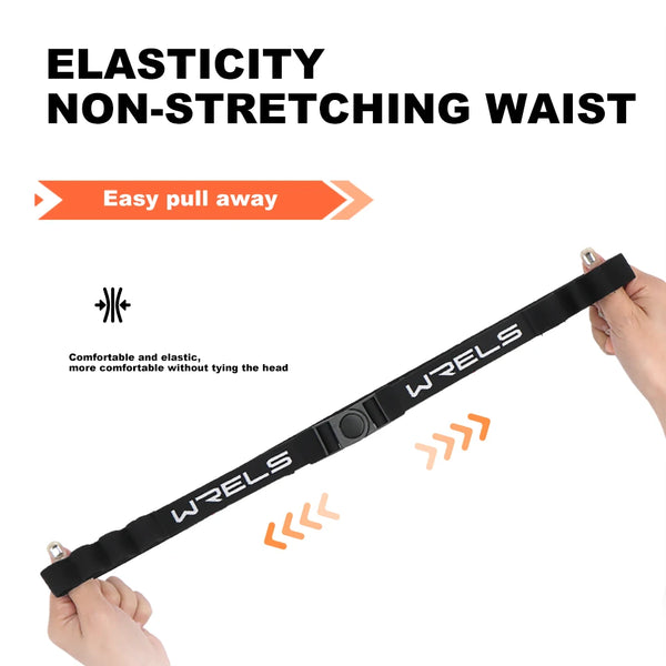 WRELS Belt Number Energy Rubber Ring Ironman Triathlon Running Black Practical Fast Convenient Sports Competition  Waist Belt
