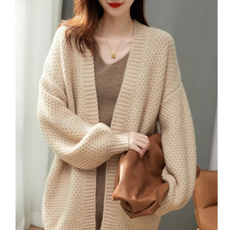 Thicken Autumn Winter Cardigans For Woman Coat New Korean Fashion Knitwears Sweater Cardigans Para Mujer Ladies Tops