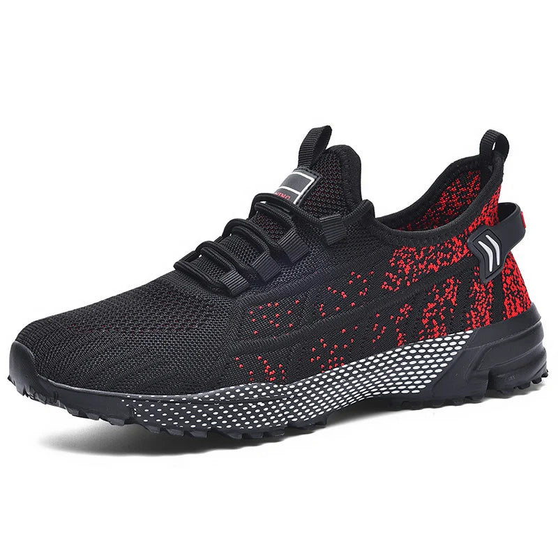 Men's plus size breathable casual sneakers spring summer mesh outdoor racing running shoes student lightweight speed sports shoe