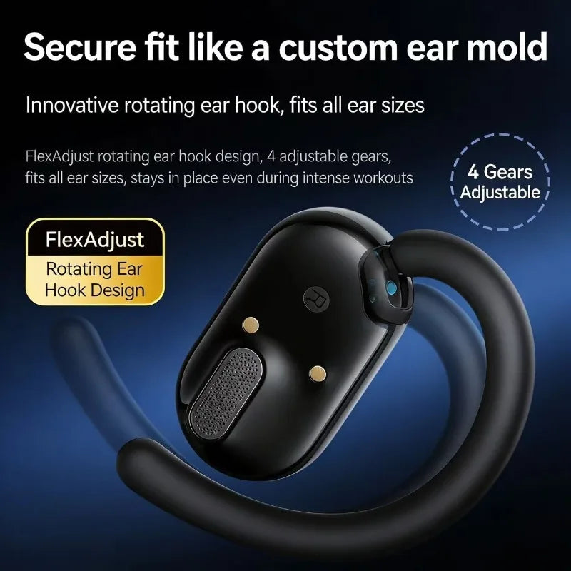 កាសស្តាប់ត្រចៀកប៊្លូធូស SOUNDCORE V20i បើកកម្មវិធីកាត់បន្ថយសំឡេងរំខានកីឡា កាសស្តាប់ត្រចៀកព្យួរសម្រាប់ភ្ជាប់ជាមួយឆ្អឹង