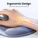 UGREEN Mouse Pad Wrist Support Ergonomic Mousepad Non-Slip Memory Foam for Office Home Computer PC Desk Fabric Mousepad