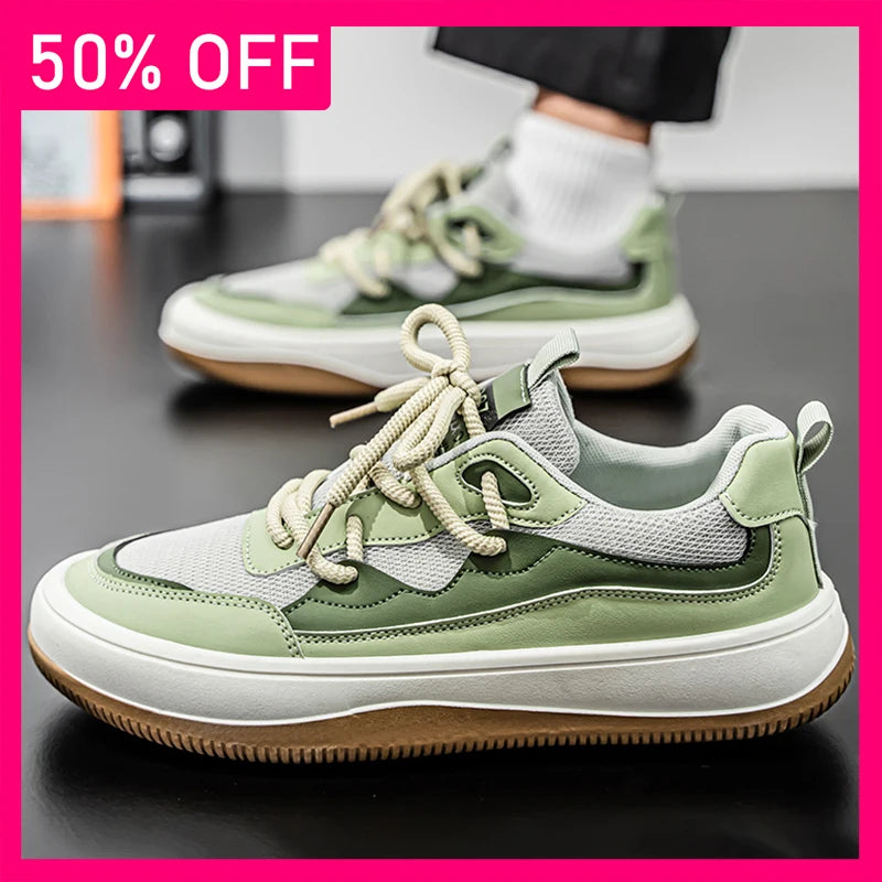 Men Sports Shoes Summer Mesh Breathable Comfortable Casual Shoes Flat Bottom Anti Slip Fashion Versatile Outdoor Fitness Shoes