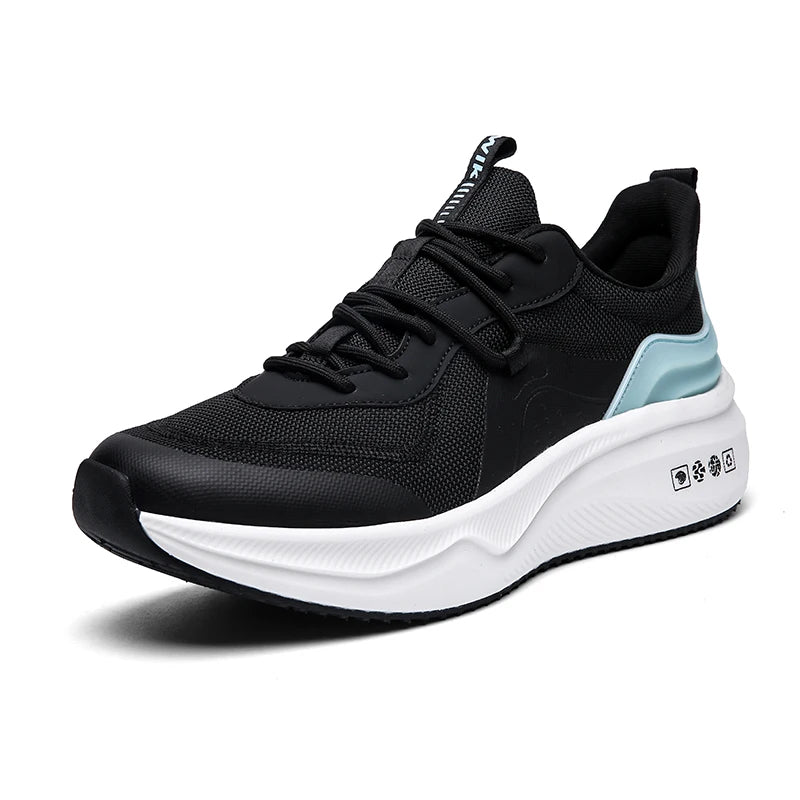 Mens Running Shoes 2026 New Breathe Cushioning Soft Bottom Anti Slip Round Outdoor Fitness Training Sneakers for Men
