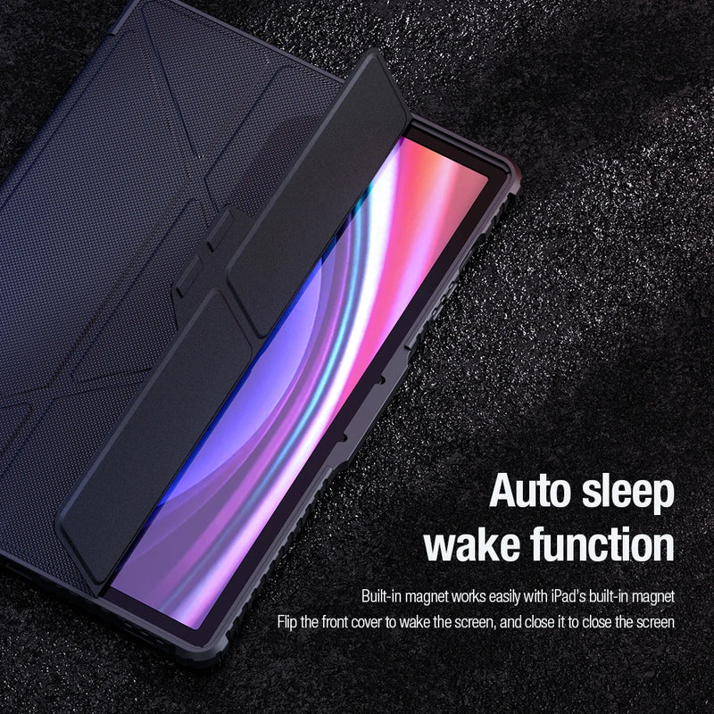 NILLKIN For Samsung Galaxy Tab S10/S9 Ultra Magnetic Case For Galaxy Tab S9/S10 FE+ Multi-angle Folding Camera Protection Cover