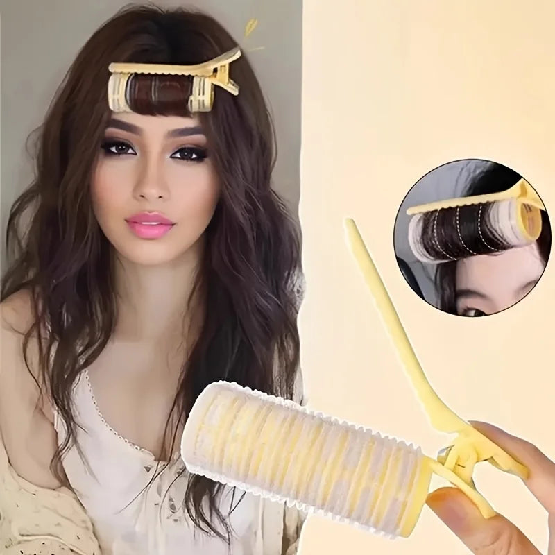 Professional Heatless Curling Iron Set , Volumizing Styling Tools with Self-Adhesive Clips
